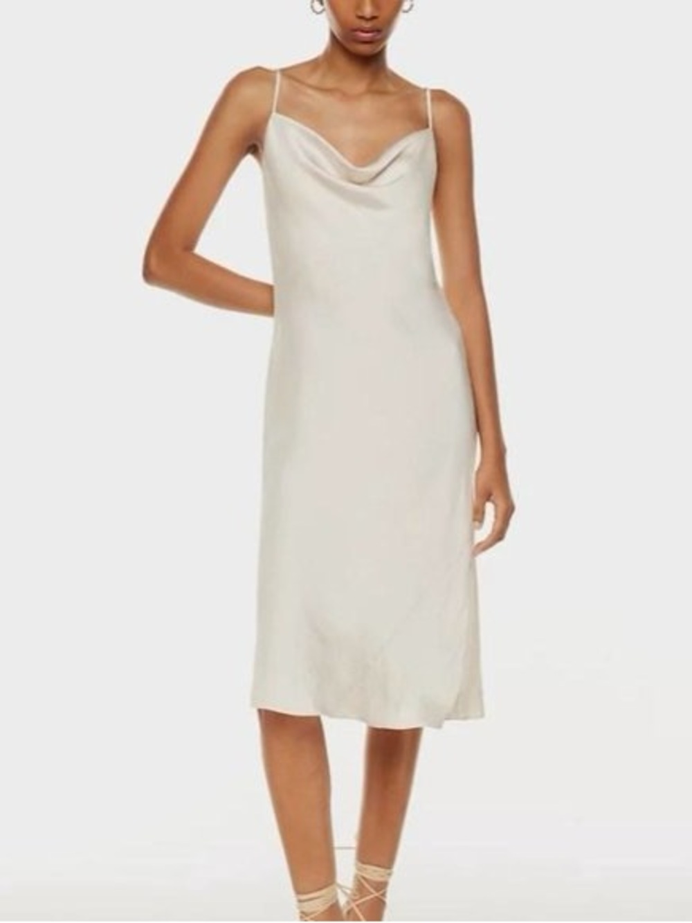 Aritzia Wilfred Maxi/Midi Cowl Neck Dress